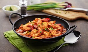 Stir Fry Prawn with Onion